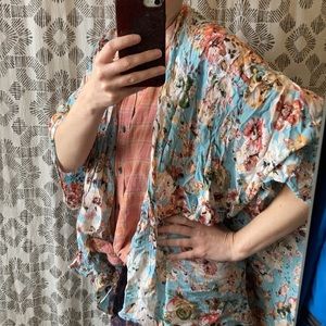 En Crème Floral Kimono Large